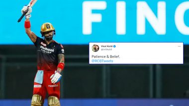 Virat Kohli Reacts After Match-Winning Knock During RCB vs GT Clash in IPL 2022, Writes, ‘Patience and Belief’